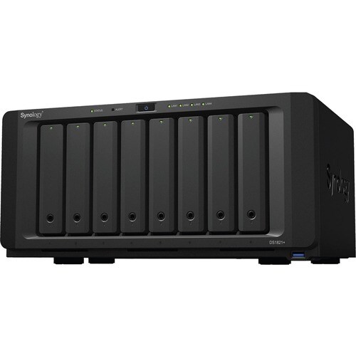 Synology DiskStation DS1821+ 8 x Total Bays SAN/NAS Storage System - AMD Ryzen V1500B Quad-core (4 Core) 2.20 GHz - 4 GB R