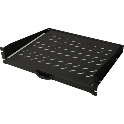 Digitus 2U Rackmount Rack-Regal für LAN-Schalter, Patchfeld, Server - 482,60 mm Rack Width - Schwarz - Stahl - 30 kg Maxim