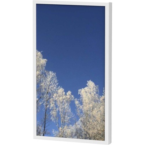 Wall Casing Protect 75", Portrait, Polycarbonate protection -White