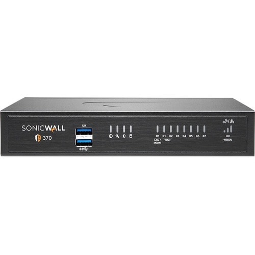 SonicWall TZ370 Network Security/Firewall Appliance - 2 Year Secure Upgrade Plus Essential Edition - TAA Compliant - 8 Por