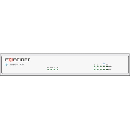 FortiWifi 40F (Bundle UTP 36 Mois) - 5 Ports - 1000Base-T - Gigabit Ethernet - Réseau sans-fil IEEE 802.11ac - AES (256-bi