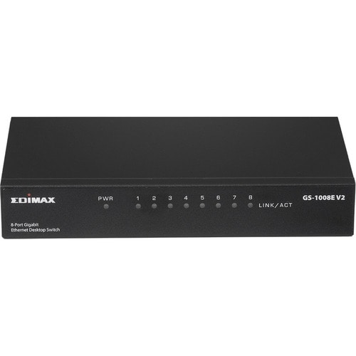 Switch Ethernet Edimax GS-1008E V2 8 Porte - 2 Layer supportato - 3 W Consumo energetico - Coppia incrociata - Desktop, Pa