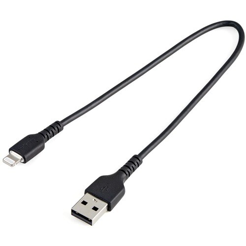 30cm USB-A auf Lightning-Kabel - Aramidfaser - Apple MFi-zertifiziert - Schwarz (RUSBLTMM30CMB) - Cable for iPhone, iPad A