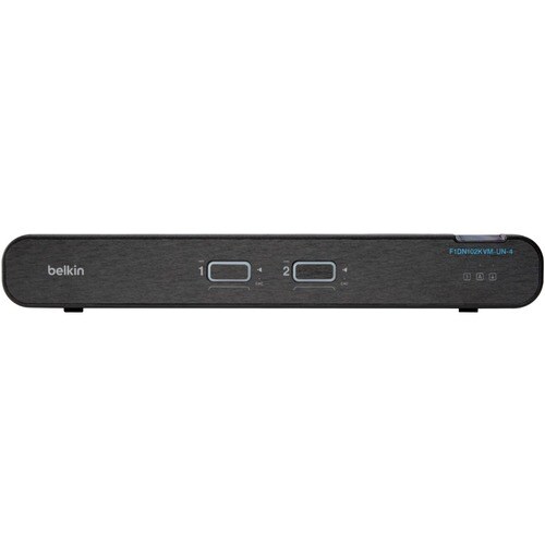 Belkin Secure F1DN102KVM-UN-4 KVM Switchbox - TAA Compliant - 2 Computer(s) - 1 Local User(s) - 3840 x 2160 - 4 x PS/2 Por