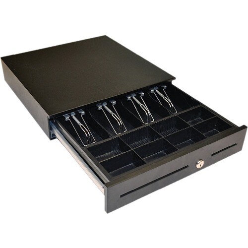 apg ECD410 Cash Drawer - 4 Bill - 8 Coin - Serial Port - Black