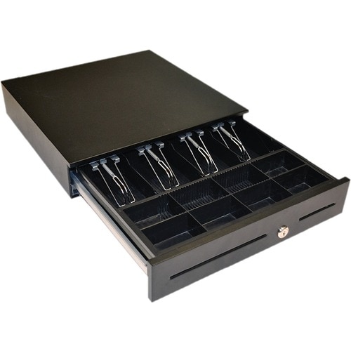 apg ECD410 Cash Drawer - 4 Bill - 8 Coin - Serial Port - Black