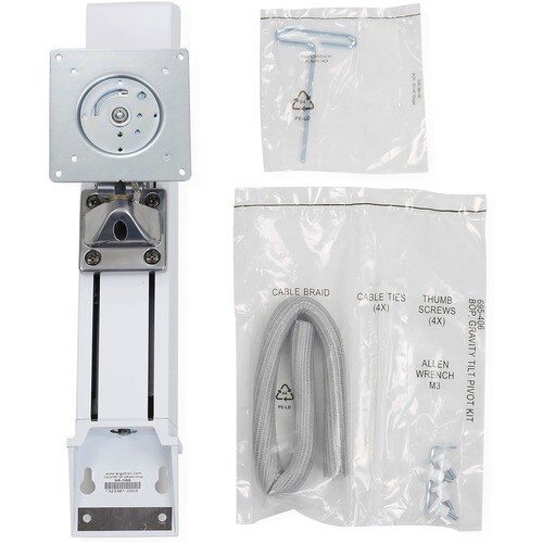 Ergotron Mounting Adapter for Monitor, All-in-One Computer - White - 1 Display(s) Supported - 68.6 cm (27") Screen Support