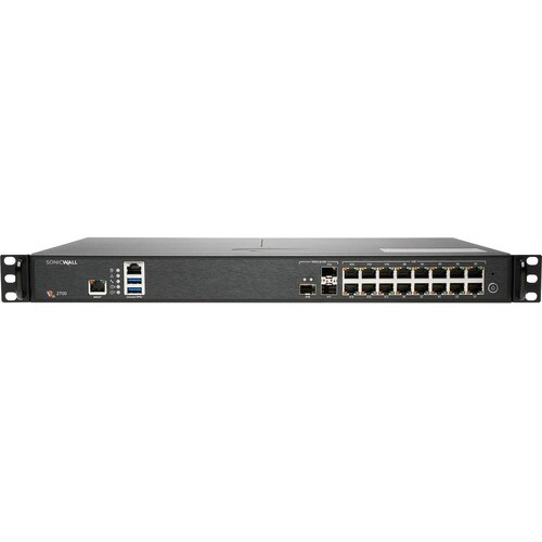 SonicWall NSA 2700 Network Security/Firewall Appliance - 16 Port - 10/100/1000Base-T, 10GBase-X - 10 Gigabit Ethernet - DE
