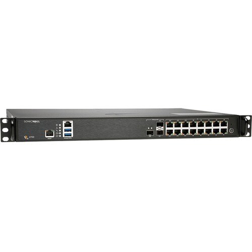 SonicWall NSA 2700 Network Security/Firewall Appliance - 16 Port - 10/100/1000Base-T, 10GBase-X - 10 Gigabit Ethernet - DE