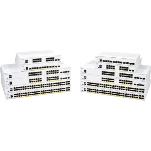Cisco 250 CBS250-48T-4G 48 Ports Manageable Ethernet Switch - 3 Layer Supported - Modular - 4 SFP Slots - 48.64 W Power Co