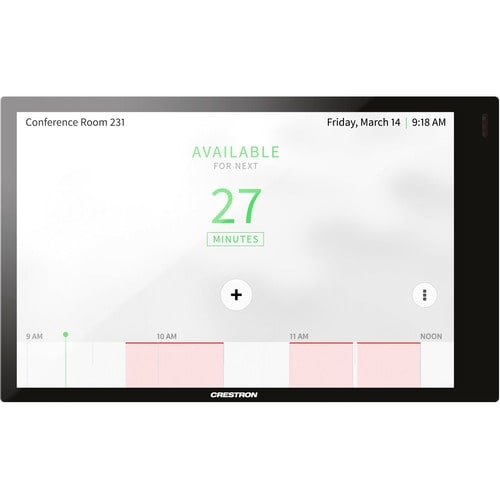 Crestron 7 in. Room Scheduling Touch Screen, Black Smooth - 6.8" Width x 2" Depth x 4.2" Height - Black Smooth SCREEN BK