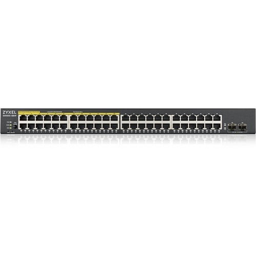 ZYXEL GS1900 GS1900-48HPv2 48 Ports Manageable Ethernet Switch - Gigabit Ethernet - 10/100/1000Base-T, 100/1000Base-X - 2 