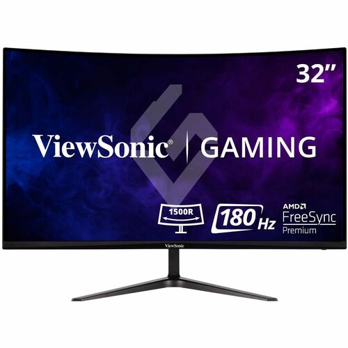 ViewSonic OMNI VX3218-PC-MHD 32" Class Full HD Curved Screen LED Monitor - 16:9 - Black - 80 cm (31.5") Viewable - Multi-d