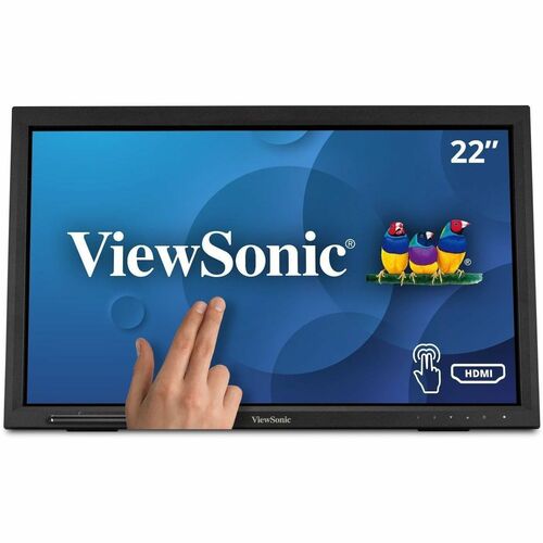 ViewSonic TD2223 22"" Class LCD Touchscreen Monitor - 16:9 - 5 ms - 55.9 cm (22"") Viewable - Infrared - 10 Point(s) Multi