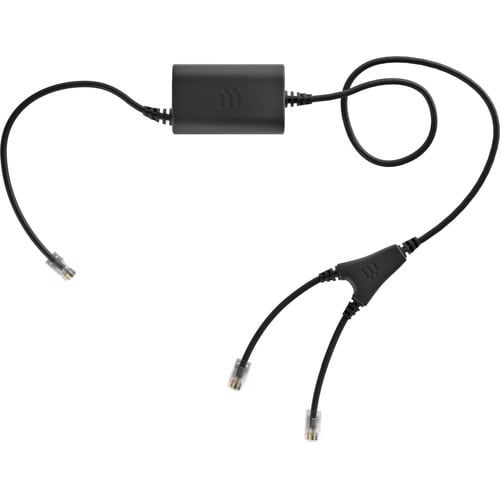 EPOS Electronic Hook Switch Cable - 3.40 ft RJ-9/RJ-12/RJ-45 Phone Cable for Electronic Hook Switch, Wireless Headset, Tel