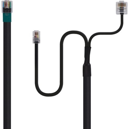 EPOS Splitter Cable RJ45 x2, RJ11 - RJ-11/RJ-45 Phone Cable for Wireless Headset, Phone - First End: 1 x RJ-11 Phone - Mal