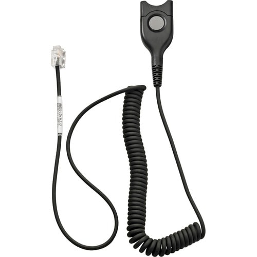 EPOS Standard Bottom Cable, ED to RJ9 CSTD 17 - Easy Disconnect/RJ-9 Phone Cable for Phone, Headset - First End: 1 x Easy 