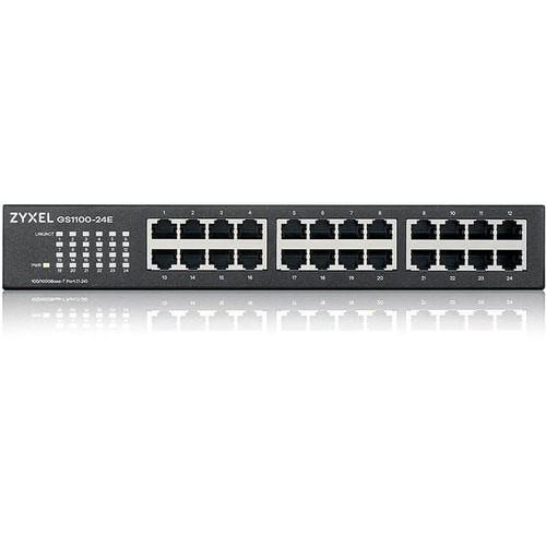 Commutateur Ethernet ZYXEL GS1100 GS1100-24E 24 Ports - Gigabit Ethernet - 100/1000Base-T - 2 Couche supportée - 13 W Powe