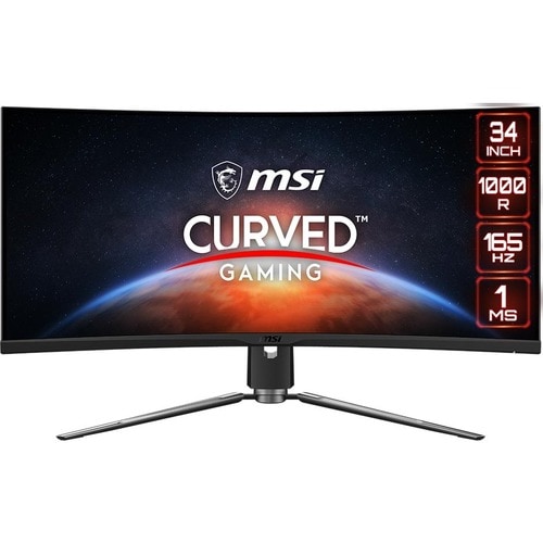 MSI Optix MPG ARTYMIS 343CQR 34 Inch Ultrawide 4K 1000R Curved Display Monitor with HDR400 21:9 - 34" Class - Vertical Ali