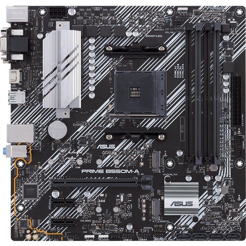 Asus Prime B550M-A/CSM Desktop Motherboard - AMD B550 Chipset - Socket AM4 - Micro ATX - 128 GB DDR4 SDRAM Maximum RAM - D