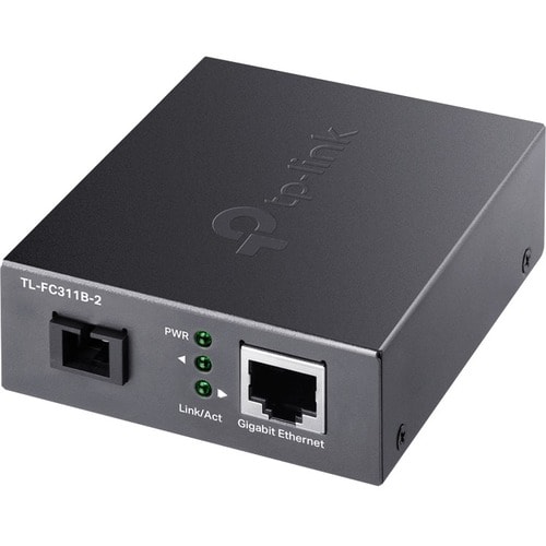 TP-Link TL-FC311B-2 Transceiver/Media Converter - 2 Port(s) - 1 x Network (RJ-45) - 1 x SC - Optical Fiber, Twisted Pair -