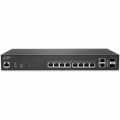 SonicWall SWS12-10FPOE Ethernet Switch - 10 Ports - Manageable - Gigabit Ethernet - 1000Base-T, 1000Base-X - 2 Layer Suppo