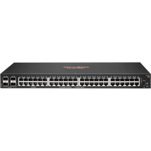 HPE 6100 48G 4SFP+ Switch - 48 Ports - 3 Layer Supported - Modular - 44.20 W Power Consumption - Twisted Pair, Optical Fib