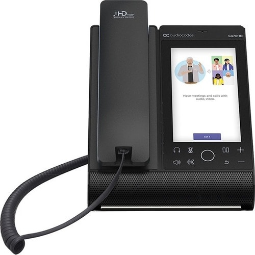 AudioCodes C470HD IP Phone - Corded - Corded - Wall Mountable - VoIP - 2 x Network (RJ-45) - PoE Ports
