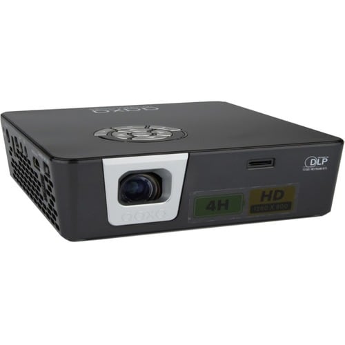 AAXA Technologies HP-P6X-01 DLP Projector - 16:9 - Black, Gray - 1280 x 800 - Front - 30000 Hour Normal ModeWXGA - 2,000:1
