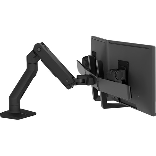 Ergotron Desk Mount for LCD Monitor - Matte Black - Height Adjustable - 2 Display(s) Supported - 81.3 cm (32") Screen Supp