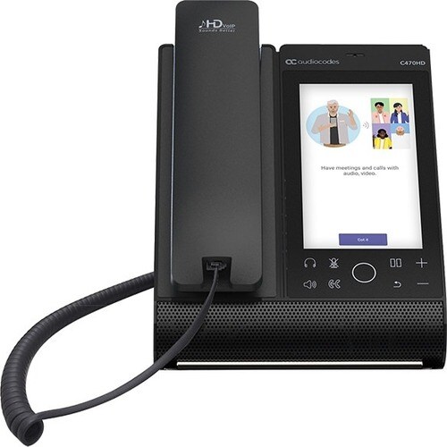 AudioCodes C470HD IP Phone - Corded - Corded - Wall Mountable - VoIP - 2 x Network (RJ-45) - PoE Ports