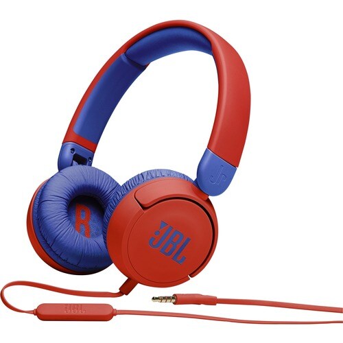 JBL Jr310 Wired Over-the-head Stereo Headset - Red, Blue - Binaural - Circumaural - 32 Ohm - 20 Hz to 20 kHz - Mini-phone 