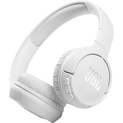 JBL Tune 510BT Wireless Over-the-head Stereo Headset - White - Binaural - Circumaural - Bluetooth - 32 Ohm - 20 Hz to 20 kHz