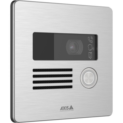 AXIS I8016-LVE Video Door Phone Sub Station - 5 Megapixel - CMOS - 140° Horizontal - 114° Vertical - Full-duplex - Stainle