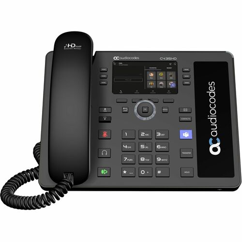 AudioCodes C435HD IP-Telefon - Schnurgebunden - Schnurgebunden - Wandmontierbar, Desktop - Schwarz - VoIP - 10,9 cm (4,3 Z