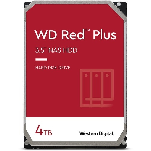 Disque dur WD Red Plus WD40EFZX - 3.5" Interne - 4 To - Enregistrement magnétique conventionnel (CMR) Method - SATA (SATA/