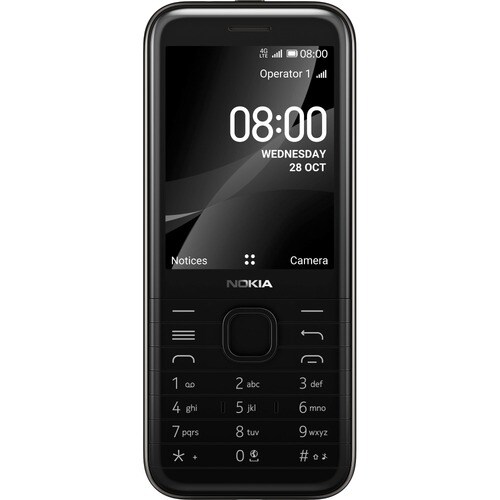 Nokia 8000 4G TA-1305 4 GB Funcionalidades para telemóvel - 7.1 cm (2.8") LCD TFT de matriz ativa QVGA 320 x 240 - Cortex 