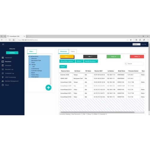 ScreenBeam CMS Enterprise for ScreenBeam 750/960 - 250 Add-on License - 1 Year - PC