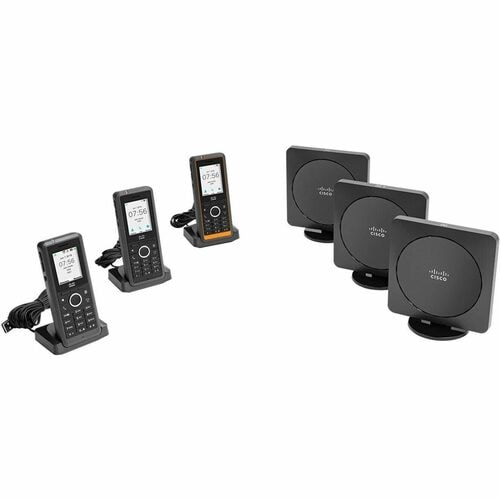 Téléphone IP Cisco 6823 - Sans fil - Filaire - DECT - Fixation au mur - 2 x Ligne Totale - VoIP - 4,3 cm (1,7") LED - 1 x 