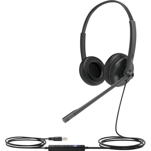 Yealink USB Wired Headset - Stereo - USB - Wired - 32 Ohm - 20 Hz to 20 kHz - Over-the-head - Binaural - Supra-aural - 120