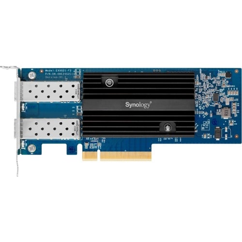 Synology E25G21-F2 25Gigabit Ethernet Card for NAS Storage Device/Server - 25GBase-SR, 25GBase-LR - Plug-in Card - PCI Exp