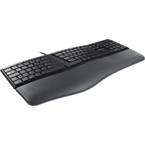 CHERRY ERGO KC 4500 Rugged Keyboard - Cable Connectivity - USB Interface - English (UK) - QWERTY Layout - Black - 109 Key(