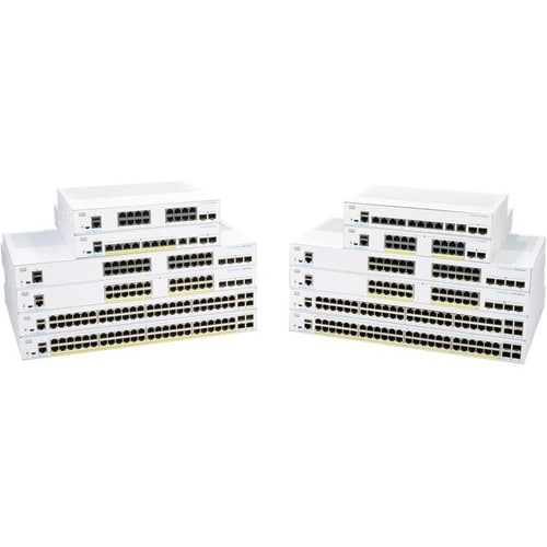 Cisco Business 350 CBS350-24T-4G 24 Ports Manageable Ethernet Switch - 3 Layer Supported - Modular - 4 SFP Slots - 25.91 W