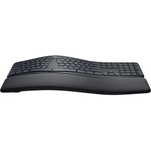 Logitech ERGO K860 Keyboard - Wireless Connectivity - Graphite - Bluetooth - 10 m - 2.40 GHz - Windows, Mac OS - AAA Batte