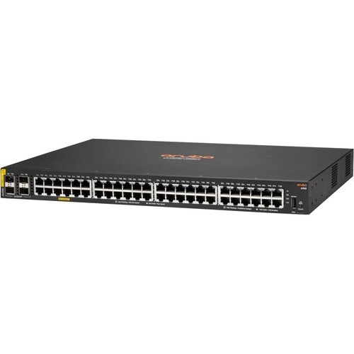 Aruba 6100 48 Ports Ethernet Switch - 3 Layer Supported - Modular - 45 W Power Consumption - 370 W PoE Budget - Twisted Pa