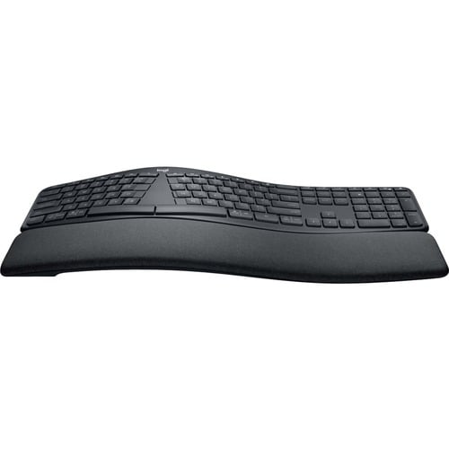 Logitech ERGO K860 Keyboard - Wireless Connectivity - French - Graphite - Bluetooth/RF - 10 m - 2.40 GHz - Windows, Mac OS