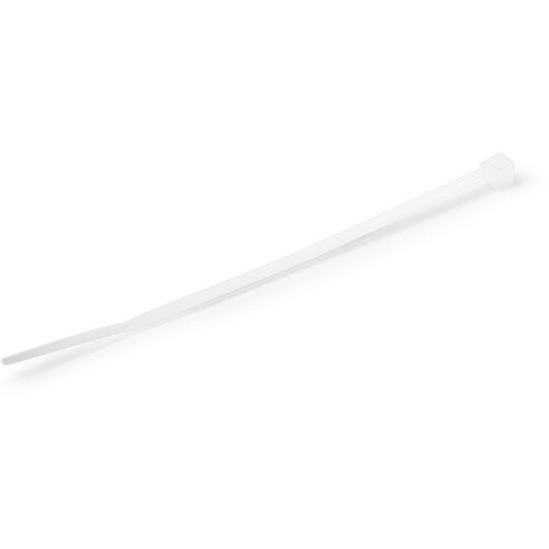 StarTech.com 1000 Pack 4" Cable Ties - White Small Nylon/Plastic Zip Ties Adjustable Network Cable Wraps UL TAA - Cable Ti