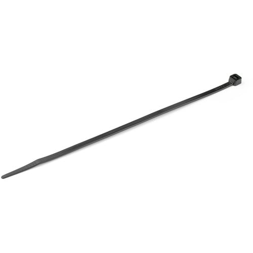 StarTech.com 1000 Pack 8" Cable Ties - Black Large Nylon/Plastic Zip Ties Adjustable Network Cable Wraps UL TAA - Cable Ti