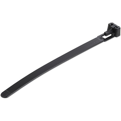 StarTech.com 100 Pack 5" Reusable Cable Ties - Black Small Releasable Nylon/Plastic Zip Ties Resealable Adjustable Network