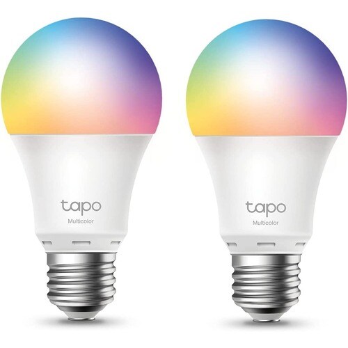 Tapo L530E LED Light Bulb - 60 W Incandescent Equivalent Wattage - 230 V AC - 806 lm - A19 Size - RGBW Light Color - E27 B